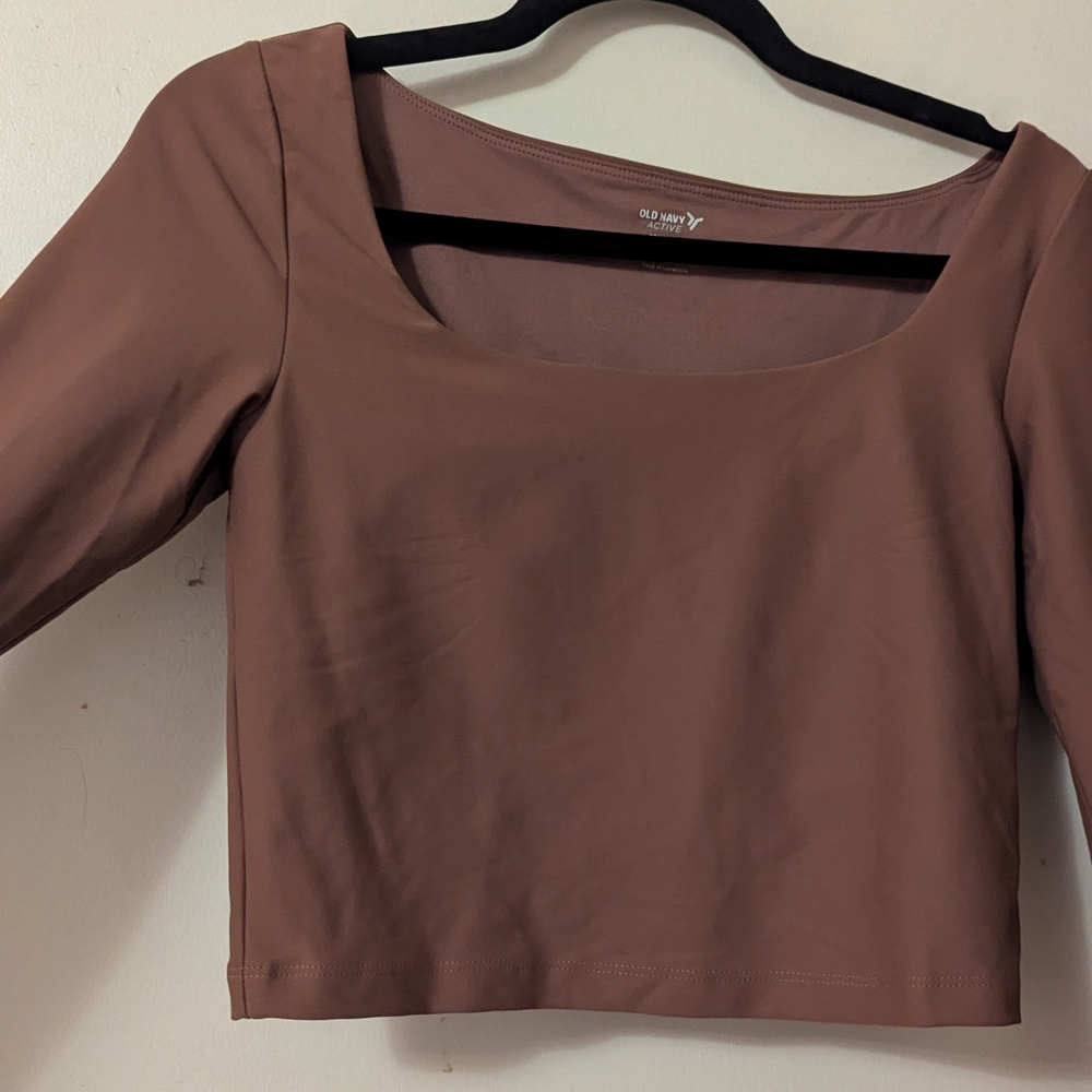 NWT Old Navy Active Brown Top